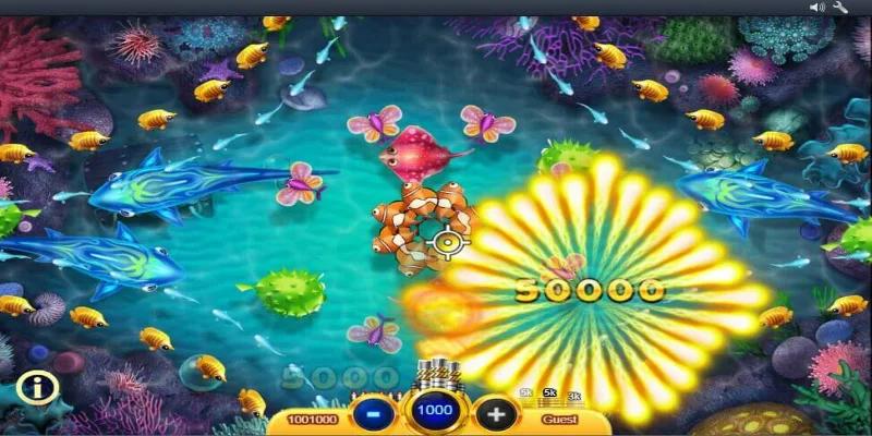Bắn cá đổi thưởng - Trải nghiệm săn nóng tiền thưởng 5 Đa dạng phòng game bắn cá